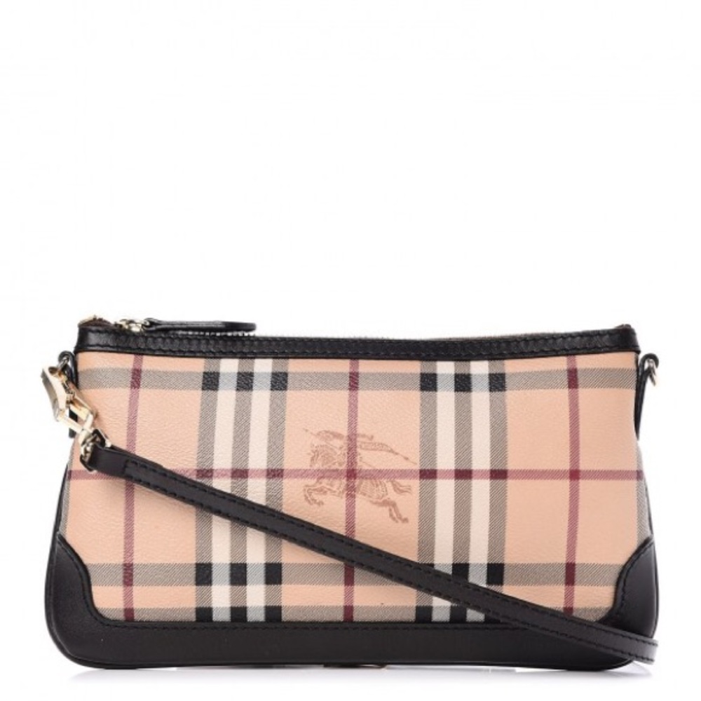 BURBERRY Haymarket Small Peyton Crossbody Bag